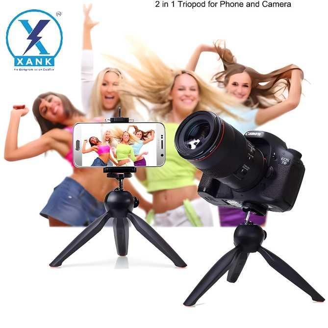 XANK YT-228 Tripod (Black, Supports Up to 1200 g)