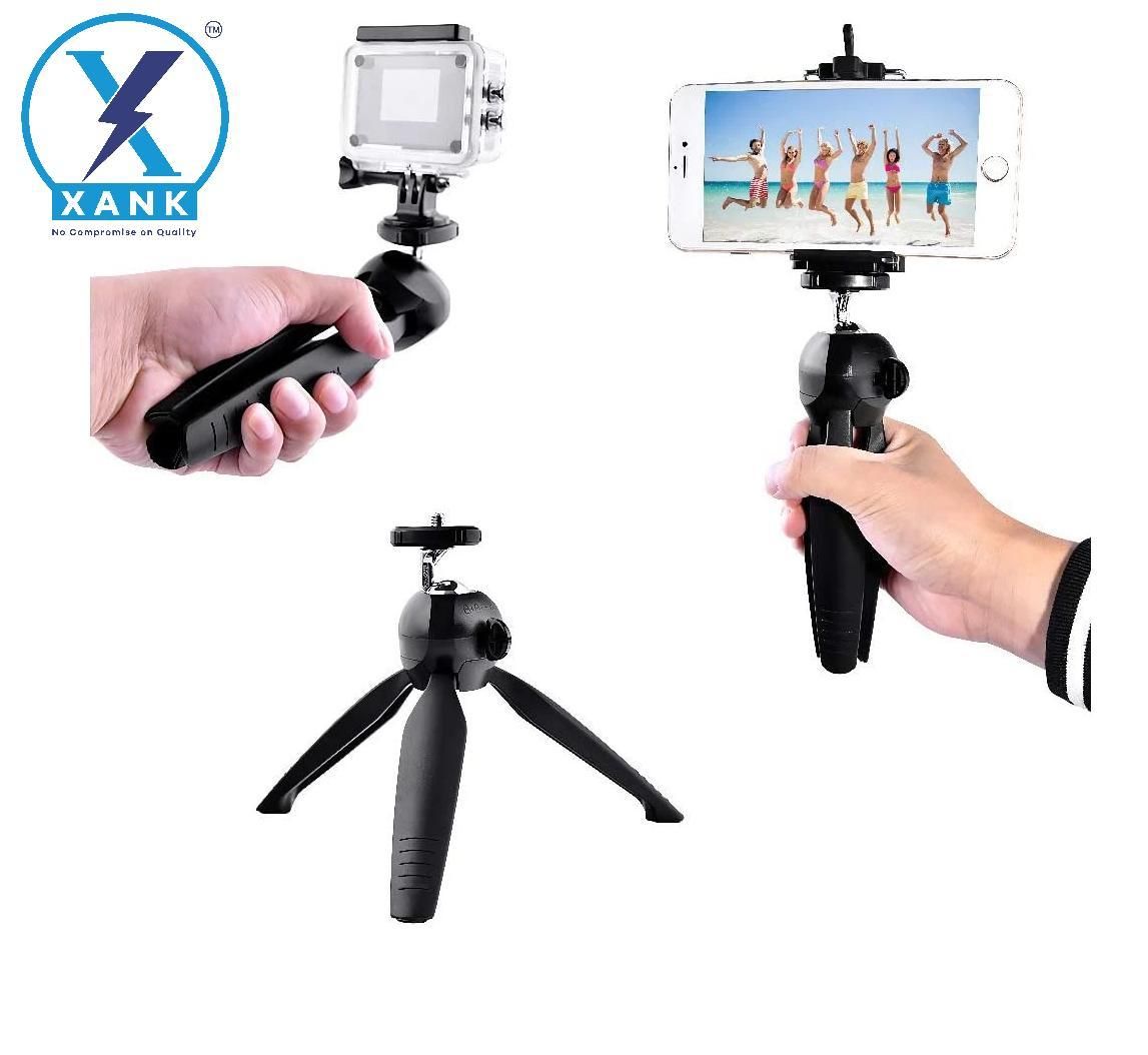 XANK YT-228 Tripod (Black, Supports Up to 1200 g)