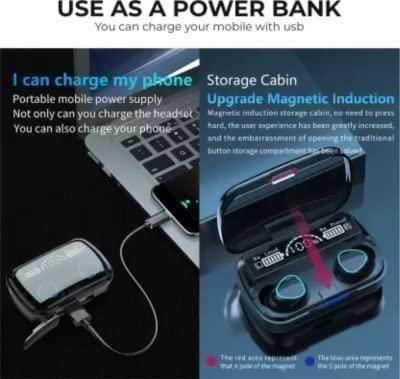 M10 TWS Wireless Earphone Touch Bluetooth Earplugs  with Digital Display Black